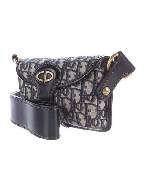 CHRISTIAN DIOR Oblique Mini Roller Saddle Bag .